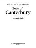 Book of Canterbury (English Heritage) by Marjorie Lyle