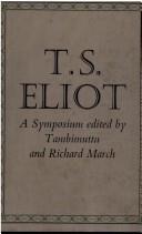 Cover of: T.S. Eliot by Paulinus Tambimuttu