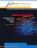 Cover of: Finding Your Personal Style (Minicourses)