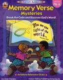 Cover of: Memory Verse Mysteries: Grades Prek-K (Fun Faith-Builders)