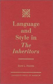 Cover of: Language and style in The inheritors