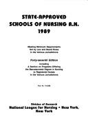 Cover of: State-Approved Schools of Nursing: RN 1989 & LPN-LVN 1989 (National League for Nursing)