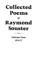 Cover of: Collected Poems of Raymond Souster, 1974-77 (Souster, Raymond//Collected Poems of Raymond Souster)