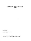 Cover of: Nursing Data Review: 1992 (Nursing Data Review)