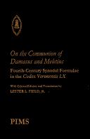 On the communion of Damasus and Meletius by Lester L. Field