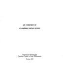 Cover of: An Overview of Canadian Social Policy