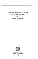 Athenian Proxenies Of 5th Century by Michael Walbank