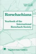 Cover of: Rorschachiana: Yearbook of the International Rorschach Society, Vol 22 (1997)  (Rorschachiana)