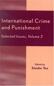 International Crime and Punishment: Selected Issues