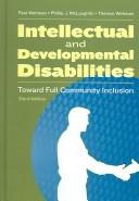 Cover of: Intellectual And Developmental Disabilities by 