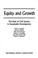 Cover of: Equity and Growth