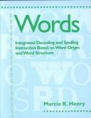 Front cover of Words by Marcia Henry