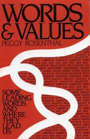 Cover of: Words and Values by Peggy Rosenthal