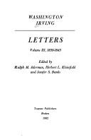Cover of: Letters by Washington Irving