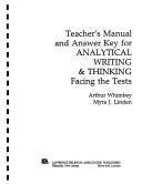 Cover of: Analytical Writing Teachers Manual