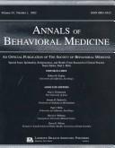 Cover of: Annals of Behavioral Medicine: Spirituality, Religiousness, and Health: From Research to Clinical (Annals of Behavioral Medicine, Vol 24, Number 1, 2002)