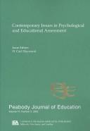 Cover of: Contemporary Issues in Psychological and Educational Assessment: A Special Issue of peabody Journal of Education (Peabody Journal of Education)