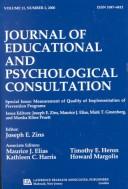 Cover of: Measurement of Quality of Implementation of Prevention Programs: A Special Issue of the journal of Educational and Psychological Consultation (Journal of Educational and Psychological Consultation)