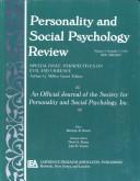 Cover of: Perspectives on Evil and Violence: A Special Issue of personality and Social Psychology Review