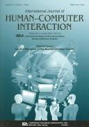 Cover of: Current Research of the Human Interface Society: A Special Issue of the international Journal of Human-computer Interaction