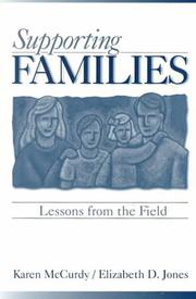 Cover of: Supporting Families: Lessons from the Field