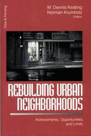 Cover of: Rebuilding Urban Neighborhoods by 