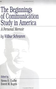 Cover of: The beginnings of communication study in America by Wilbur Lang Schramm
