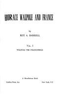 Cover of: Horace Walpole and France
