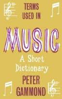 Cover of: Terms Used in Music by Peter Gammond