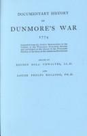 Cover of: Documentary History of Dunmore's War 1774