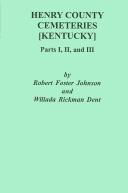 Cover of: Henry County Cemeteries: (Kentucky)