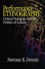Cover of: Performance Ethnography by Norman K. Denzin