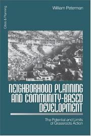 Cover of: Neighborhood Planning and Community-Based Development by William Peterman
