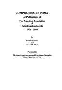 Cover of: Comprehensive Index of Publications of the American Association of Petroleum Geologists, 1976-1980