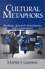 Cover of: Cultural Metaphors by Martin J. Gannon