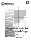 Cover of: Complete Global Service Data for Orthopaedic Surgery, 1998