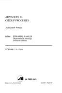 Cover of: Advances in Group Processes
