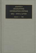 Cover of: Advances in Accounting Information Systems.