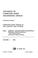 Cover of: Advances in Computer-Aided Engineering Design: A Research Annual 