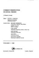 Cover of: Current Perspectives in Social Theory by Scott G. McNall, Scott G. McNall