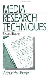 Cover of: Media research techniques by Arthur Asa Berger
