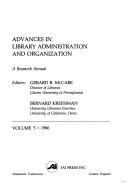 Cover of: Advances in Library Administration and Organization by Gerard B. McCabe, Gerard B. McCabe, Bernard Kreissman