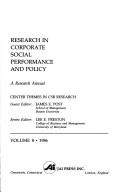 Cover of: Research in Corporate Social Performance and Policy: A Research Annual : Center Themes in Csr Research (Research in Corporate Social Performance and Policy)