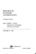 Cover of: Research in Economic Anthropology: A Research Annual : 1987 (Research in Economic Anthropology)