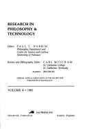 Cover of: Research in Philosophy and Technology (Research in Philosophy & Technology)