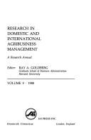 Cover of: Research in Domestic and International Agribusiness Management by Ray A. Goldberg
