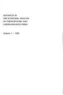 Cover of: Advances in the Economic Analysis of Participatory and Labor Managed Firms (Advances in the Economic Analysis of Participatory and Labor-Managed Firms)