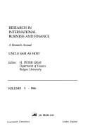 Cover of: Research in International Business and Finance by Robert G. Hawkins, Robert G. Hawkins