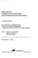 Cover of: Research in International Business and International Relations, 1986: Multinational Corporations and State Owned Enterprises (Research in International Business & International Relations)