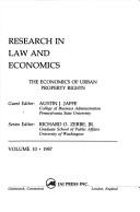 Research in Law and Economics by Austin J. Jaffee